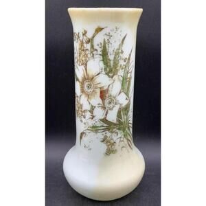 VTG Takahashi Soft Flower San Francisco Bud Vase Hand-Painted 11.5"
